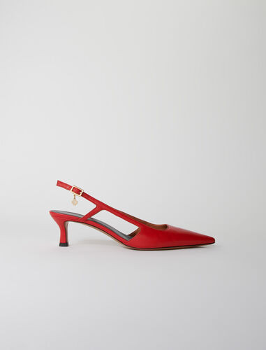 Leather court shoes | Maje EU
