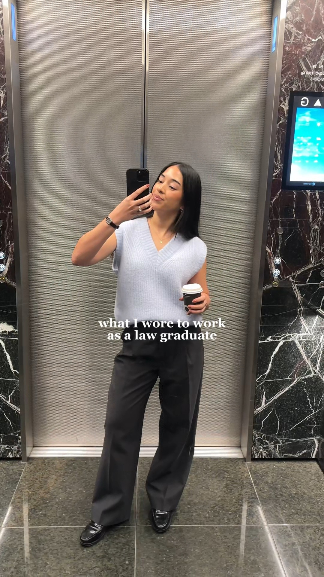 Wearing my regular size in everything! This vest is currently VERYYYY on sale too 🤭🩵 

#LTKworkwear #LTKaustralia #LTKwinter