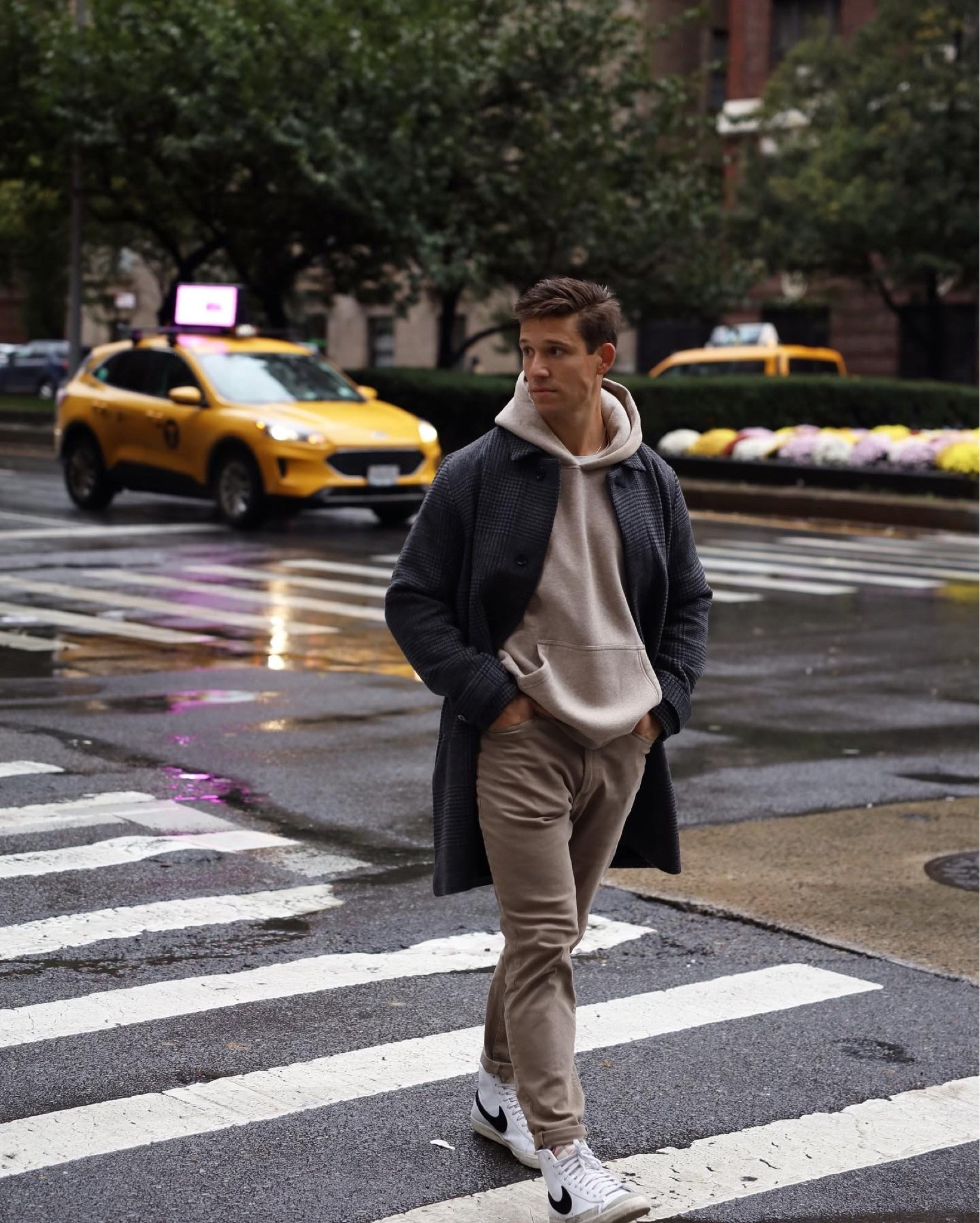 The perfect cool fall weather street style outfit. This overcoat from Abercrombie was great during our rainy NYC trip!

#LTKstyletip #LTKmens