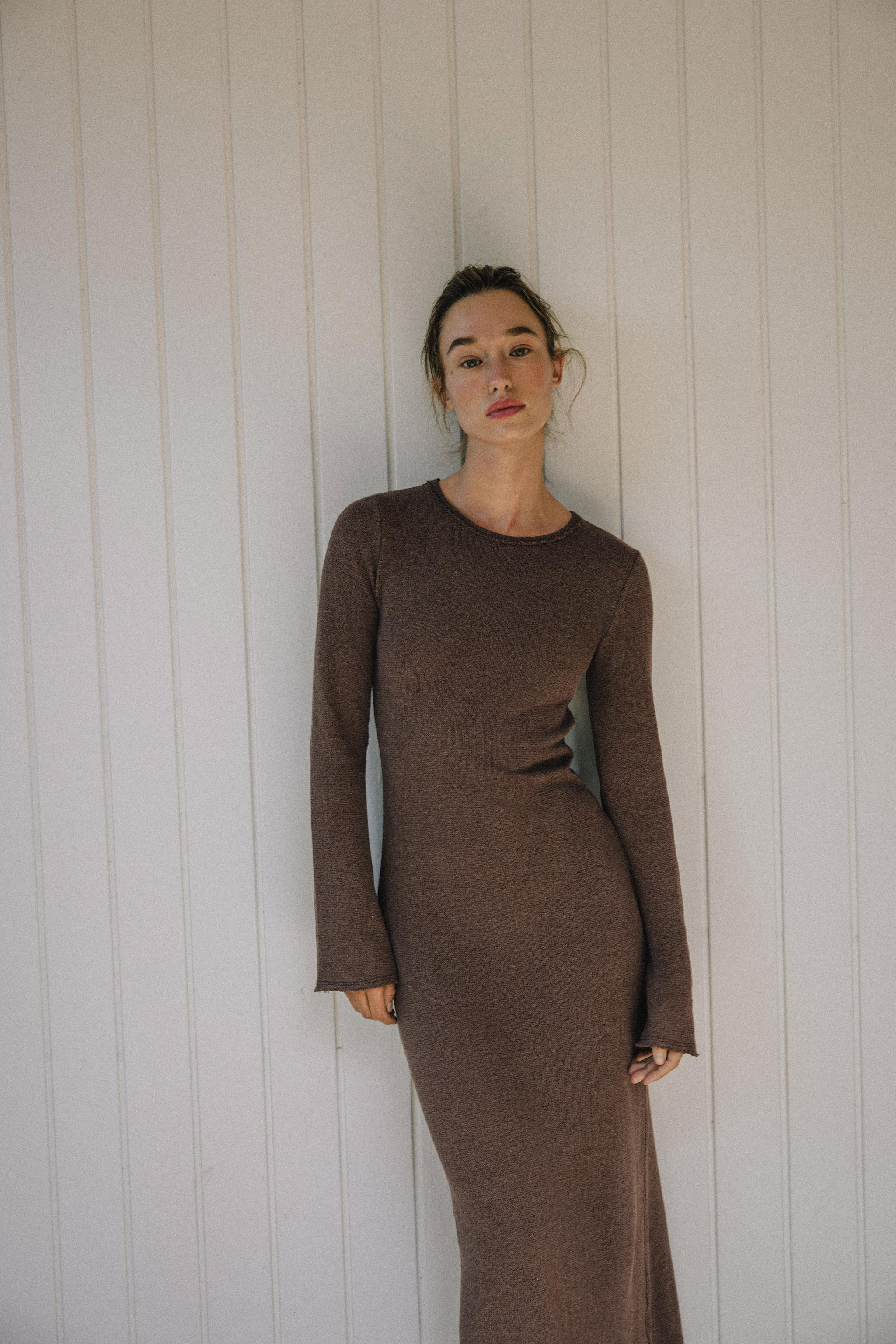 TEXTURED LONG DRESS | Zara US