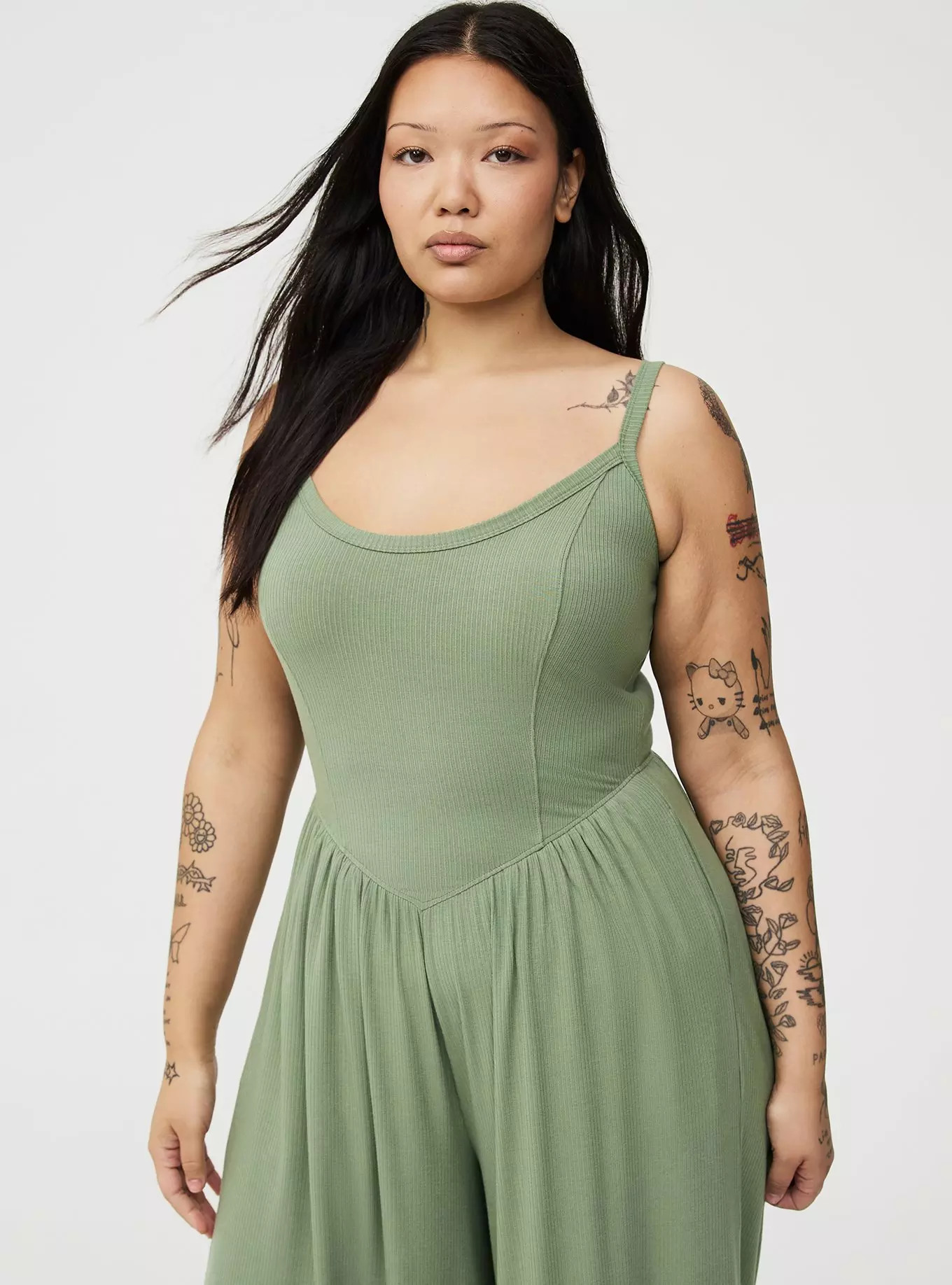 Super Soft Rib Wide-Leg Jumpsuit | Torrid (US & Canada)