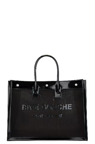 Saint Laurent Rive Gauche Tote Bag in Nero | FWRD | FWRD 