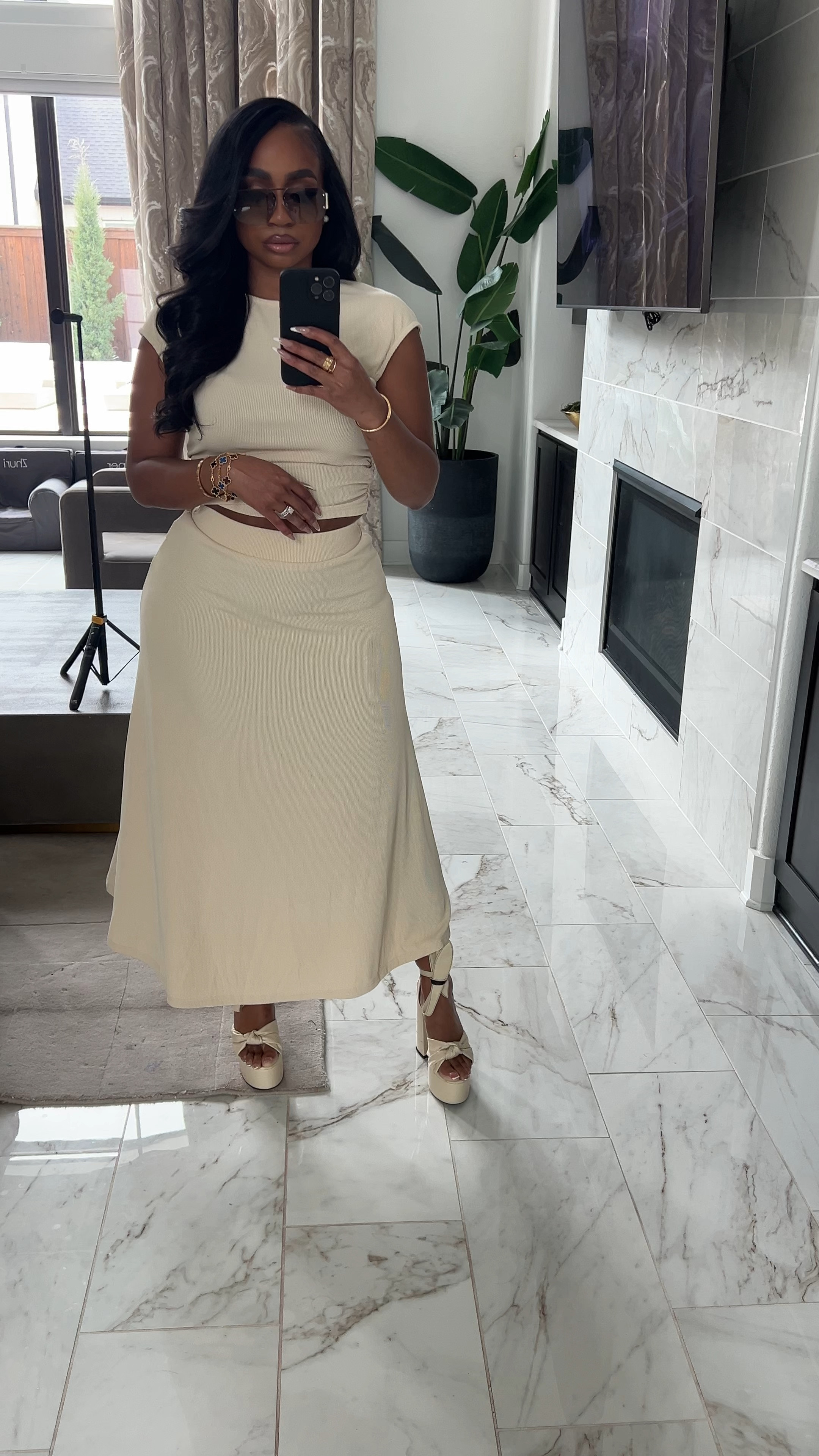 Under $50 Amazon fashion two piece skirt set! Comes in multiple colors! Wearing a Large for reference!

#LTKstyletip #LTKfindsunder50 #LTKSeasonal