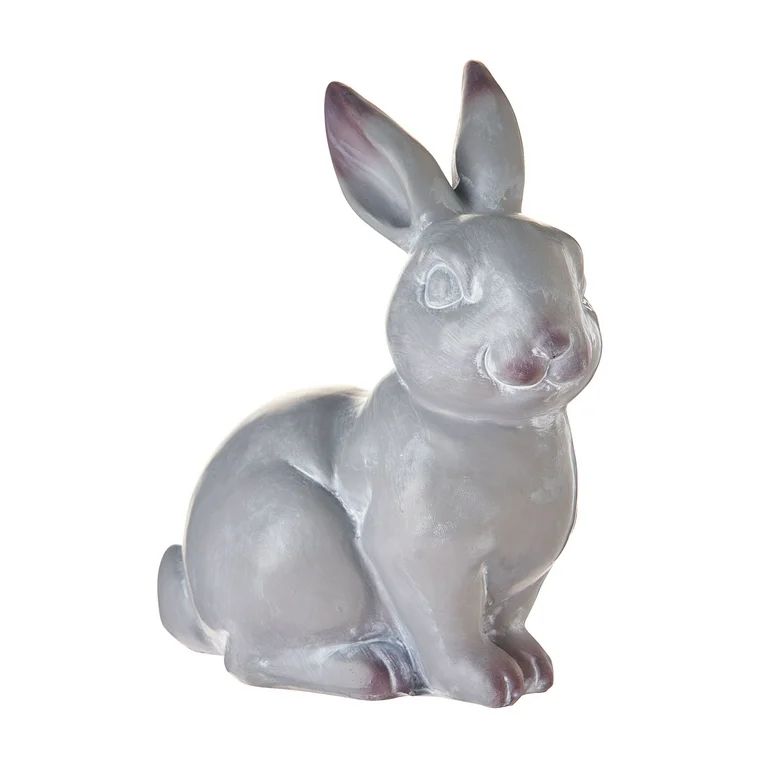 Way To Celebrate Easter Decoration, Sitting Bunny, Concrete Gray Finish, 5..5" | Walmart (US)