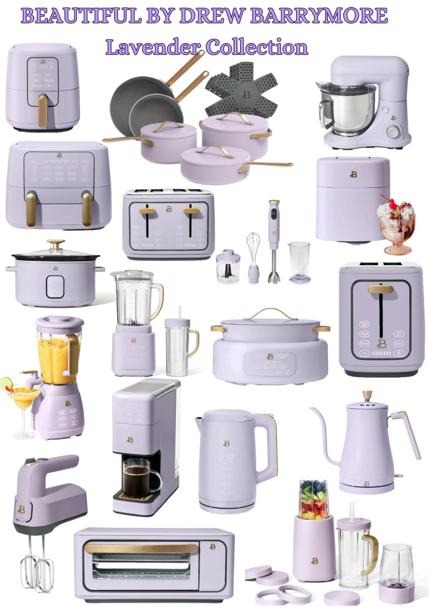 Beautiful by drew Barrymore lavender collection #drewbarrymore #walmartfinds #walmart  

#LTKHome #LTKGiftGuide