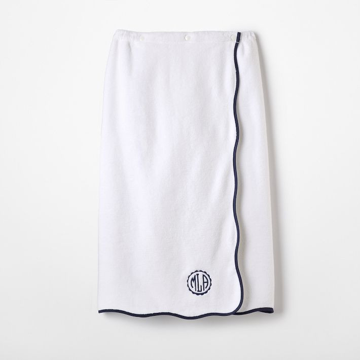 Scalloped Spa Towel Wrap | Mark and Graham