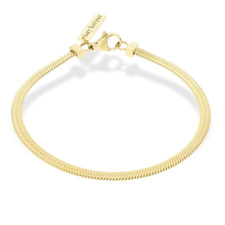 Hey Harper Gold Bracelet For Women Trendy - 14K Gold Dainty Snake Herringbone Bracelet - Waterproof Sweatproof Non Tarnish Jewelry For Everyday C33 | Walmart (US)