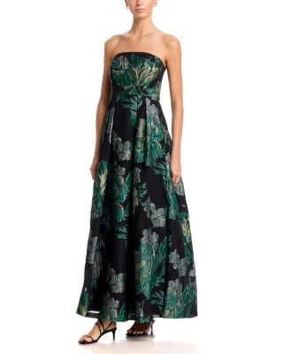 Eliza J Strapless Jacquard Gown | Bloomingdale's (US)