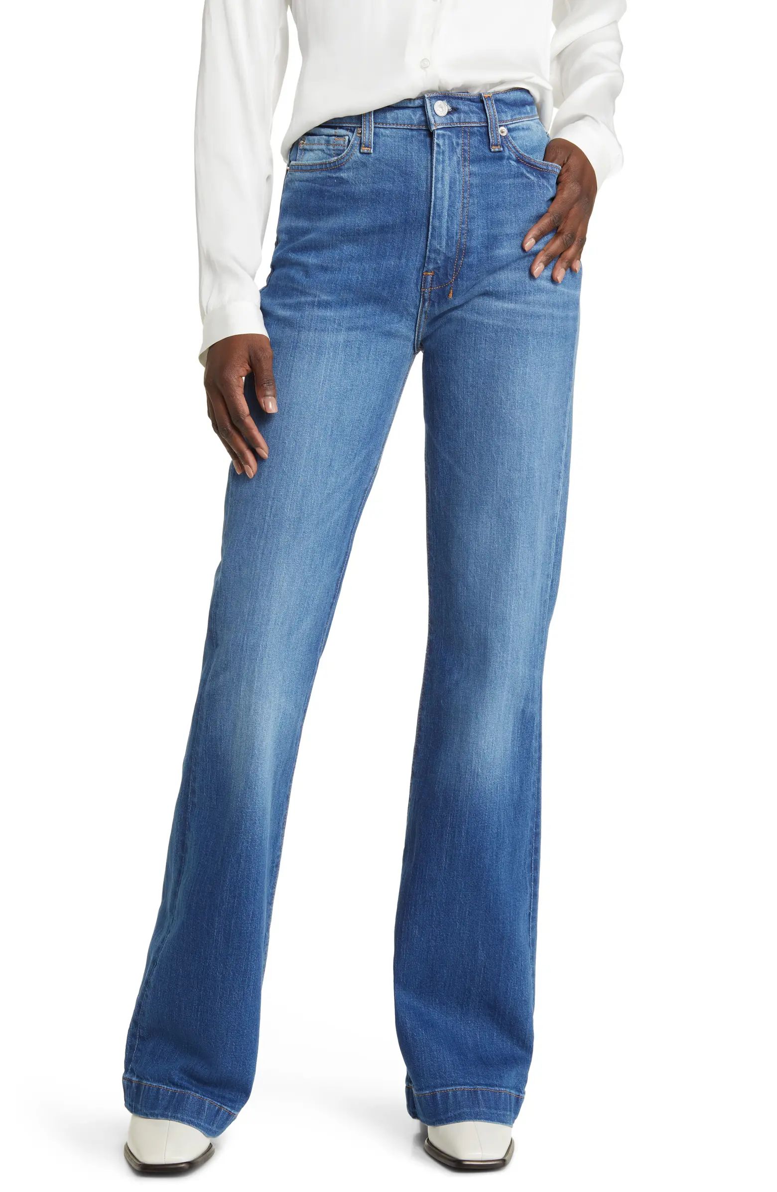 Dojo Ultrahigh Waist Wide Leg Jeans | Nordstrom