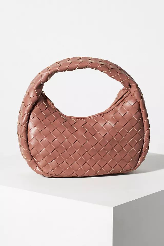 The Inez Woven Faux Leather Bag | Anthropologie (US)