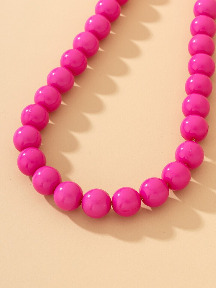 Roze Kralenketting | SHEIN