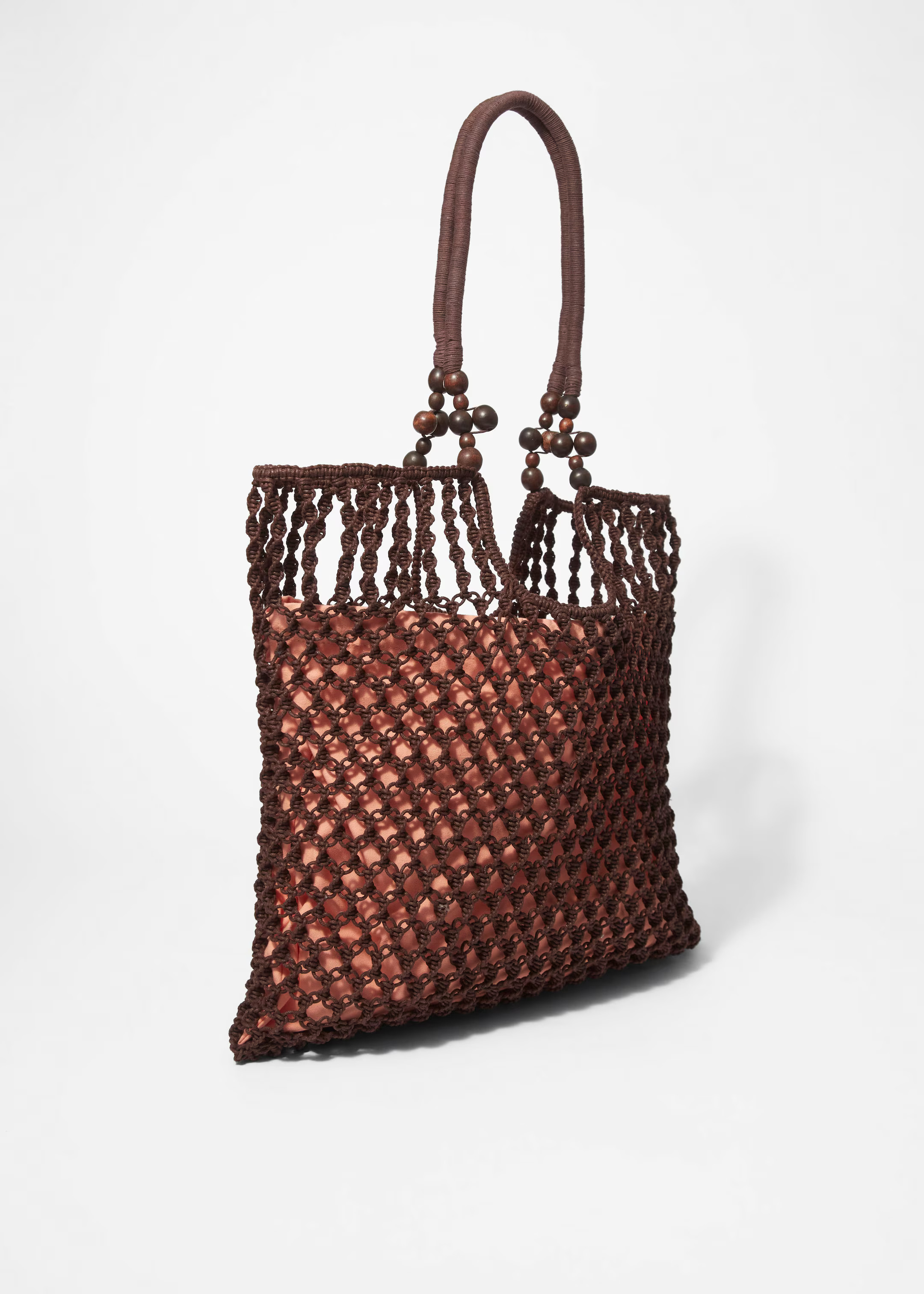 Bead-Detail Crocheted Tote Bag - Dark Brown - & Other Stories GB | & Other Stories UK