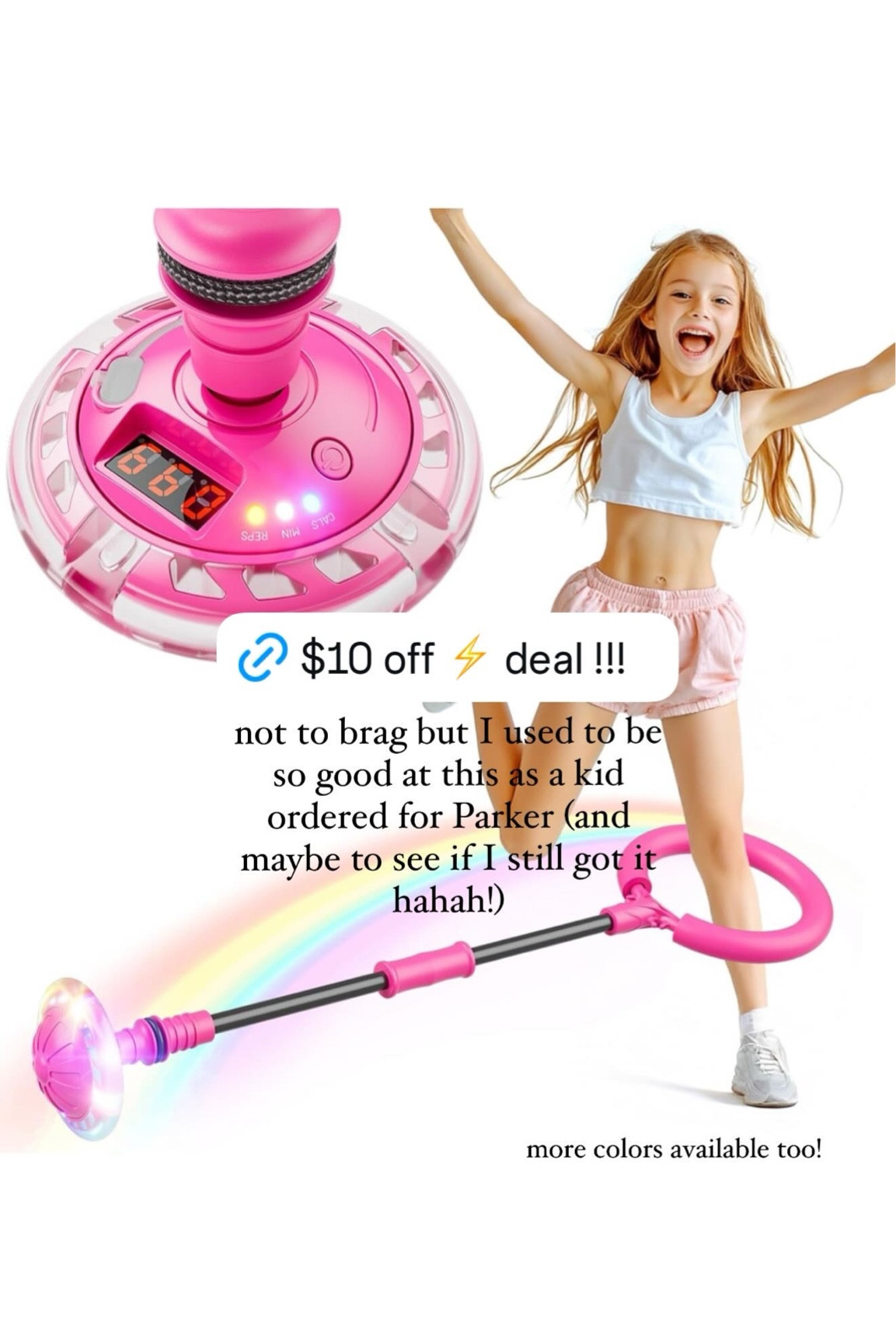 I ordered this so fast when I saw it was on lightning deal ⚡️ this takes me back to my childhood, I loved this toy and I can’t wait to show it to Parker and see if she loves it! I love that it’s an active outside toy #outsidetoy #kids #kidtoys #outdoortoys

#LTKKids #LTKMostLoved #LTKGiftGuide