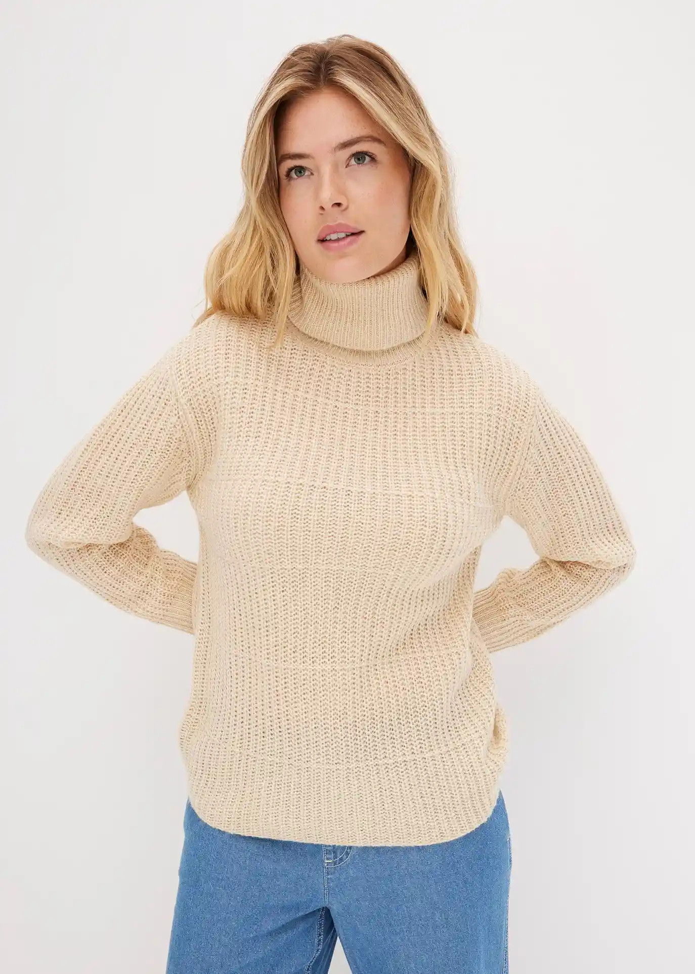 Pull en maille à col roulé | Bonprix FR