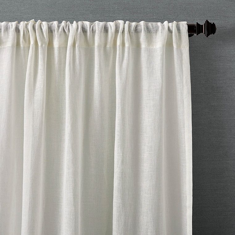 Sheer Linen Curtain Panel | Frontgate | Frontgate