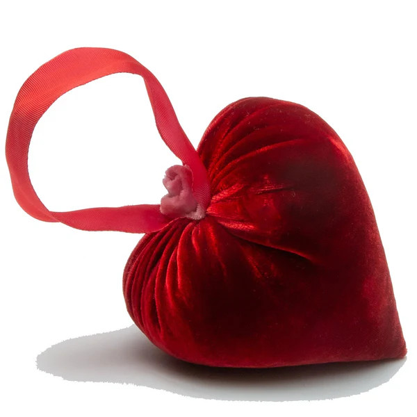 Medium Cherry Ribbon Heart | Hot Skwash