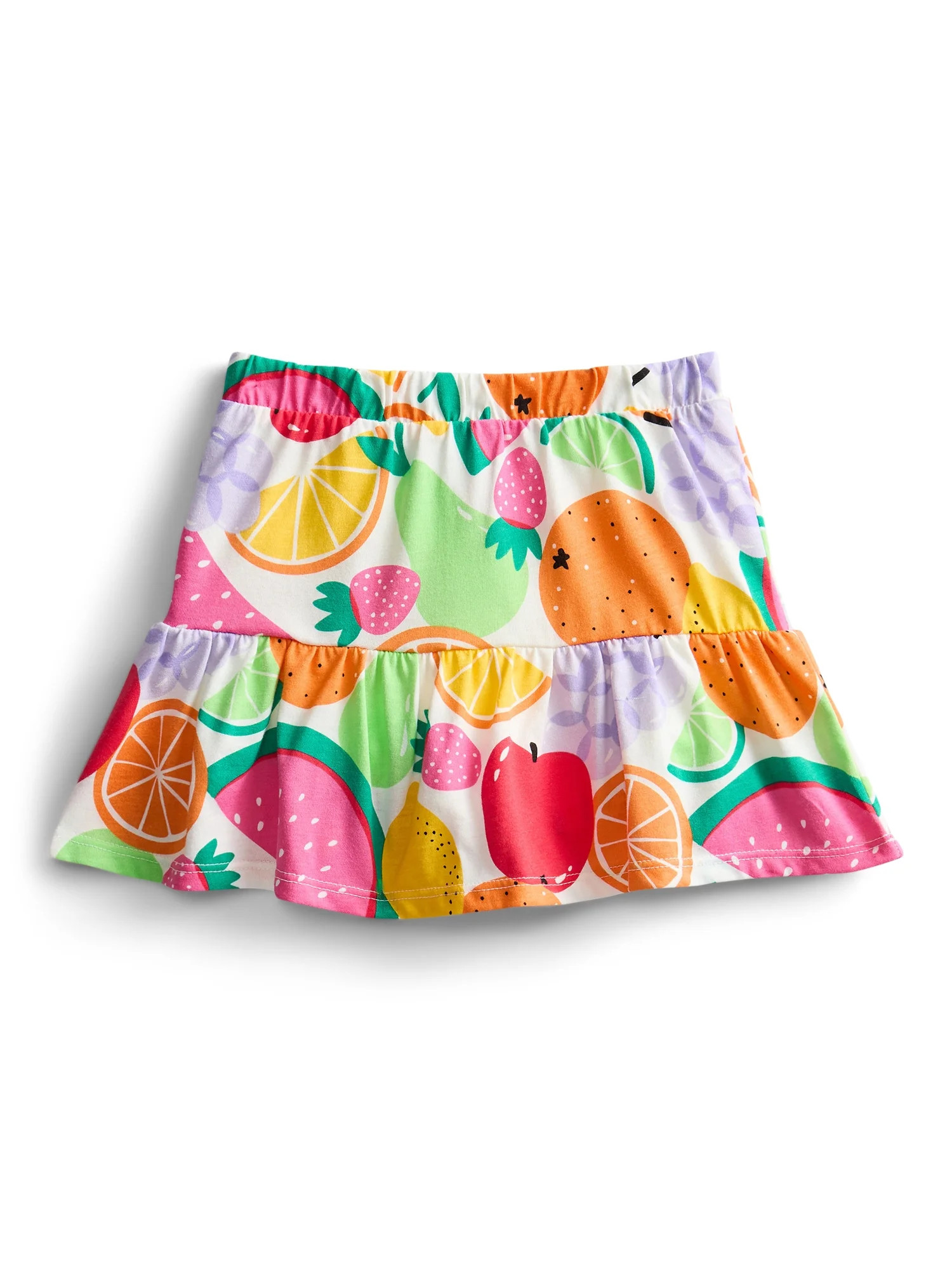 Wonder Nation Toddler Girls Tiered Ruffle Scooter Skirt, Sizes 18M-5T | Walmart (US)