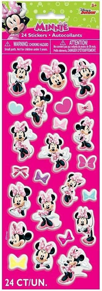 Unique 24-Piece Puffy Sticker Sheet - Minnie Mouse, 1 Pc | Amazon (US)