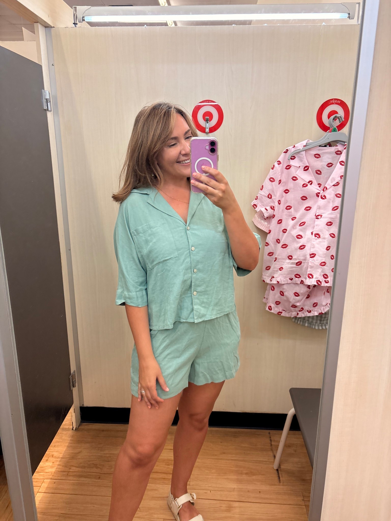 The cutest PJ set! 💚 I feel sooo chic in this style as I sit here typing this out. Imagine a warm cuppa in the morning and just fresh vibes! Wearing a size M 

#LTKmidsize #LTKstyletip #LTKaustralia