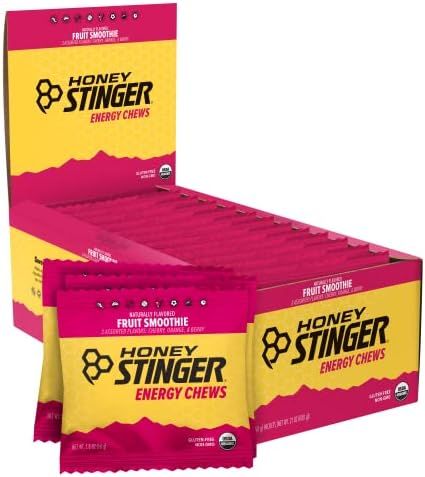 Honey Stinger Organic Fruit Smoothie Energy Chew | Gluten Free & Caffeine Free | For Exercise, Runni | Amazon (US)
