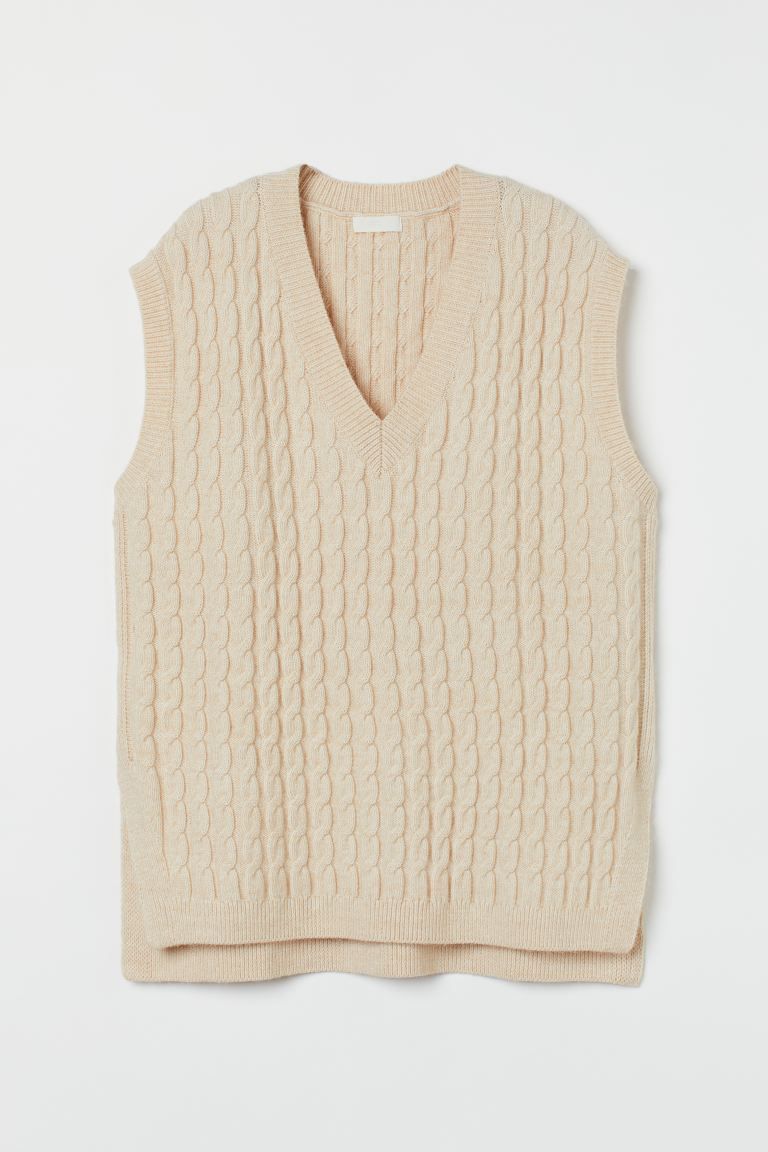 Cable-knit Sweater Vest | H&M (US + CA)