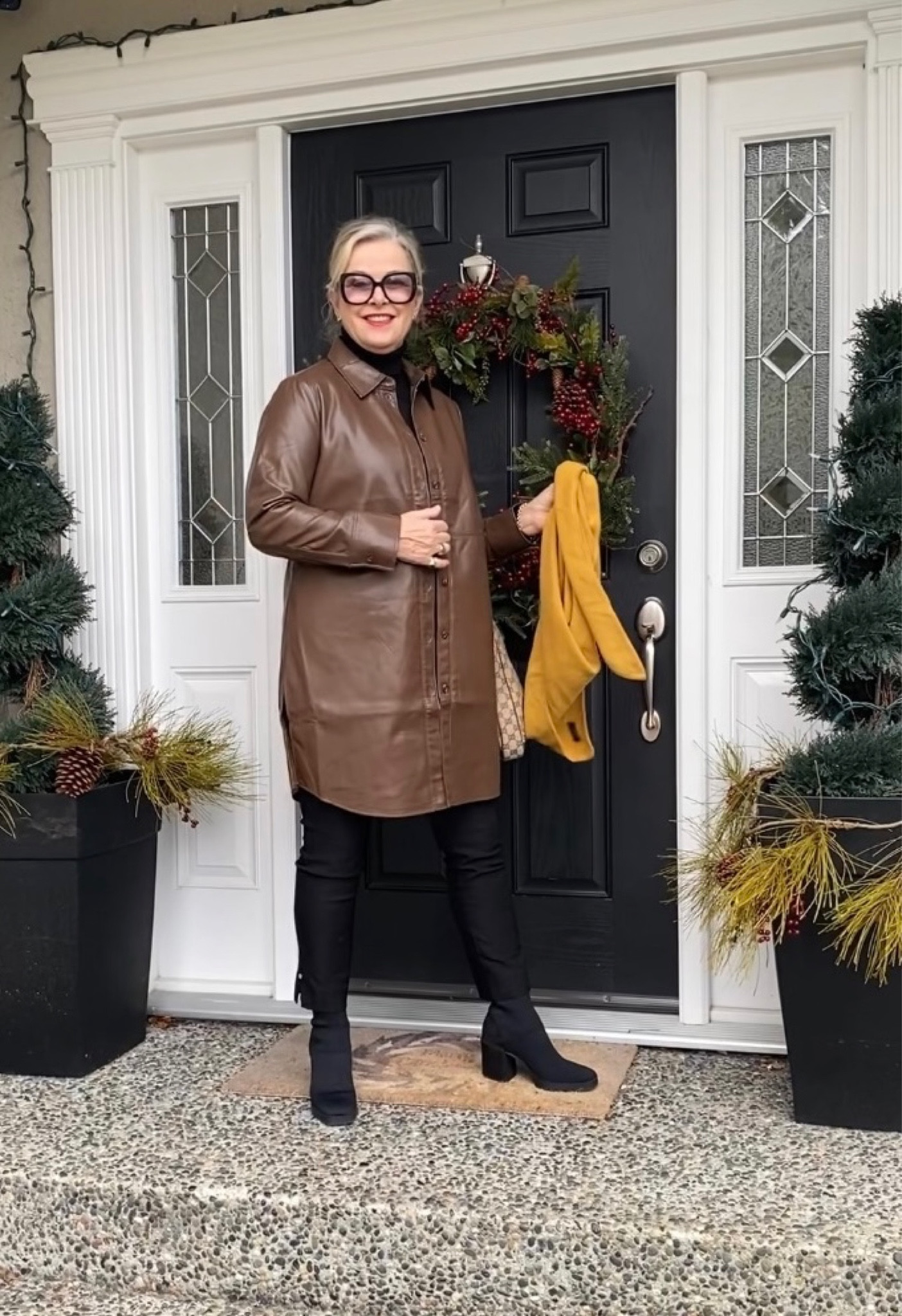 Love my oversized faux leather shacket❤️

#LTKstyletip #LTKshoecrush