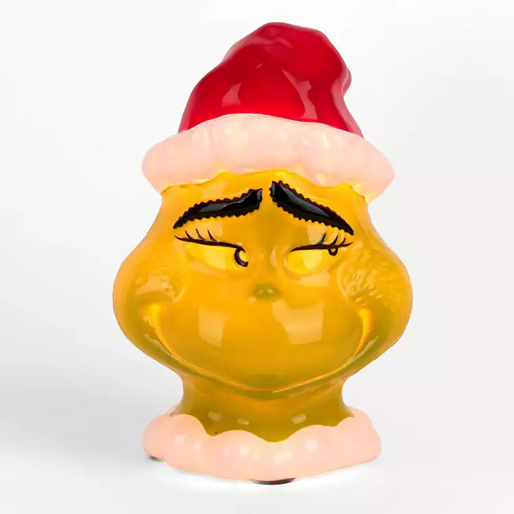 New! Grinch Figurine Table Lamp | Kirklands