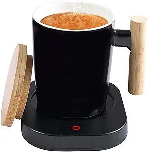HOWAY Coffee Mug Warmer Set, Self Heating Temperature Control, 14oz with Lid | Amazon (US)