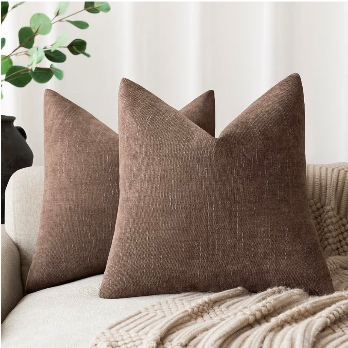 Set of 2 Chenille Throw Decorative Pillow Covers

#LTKHome