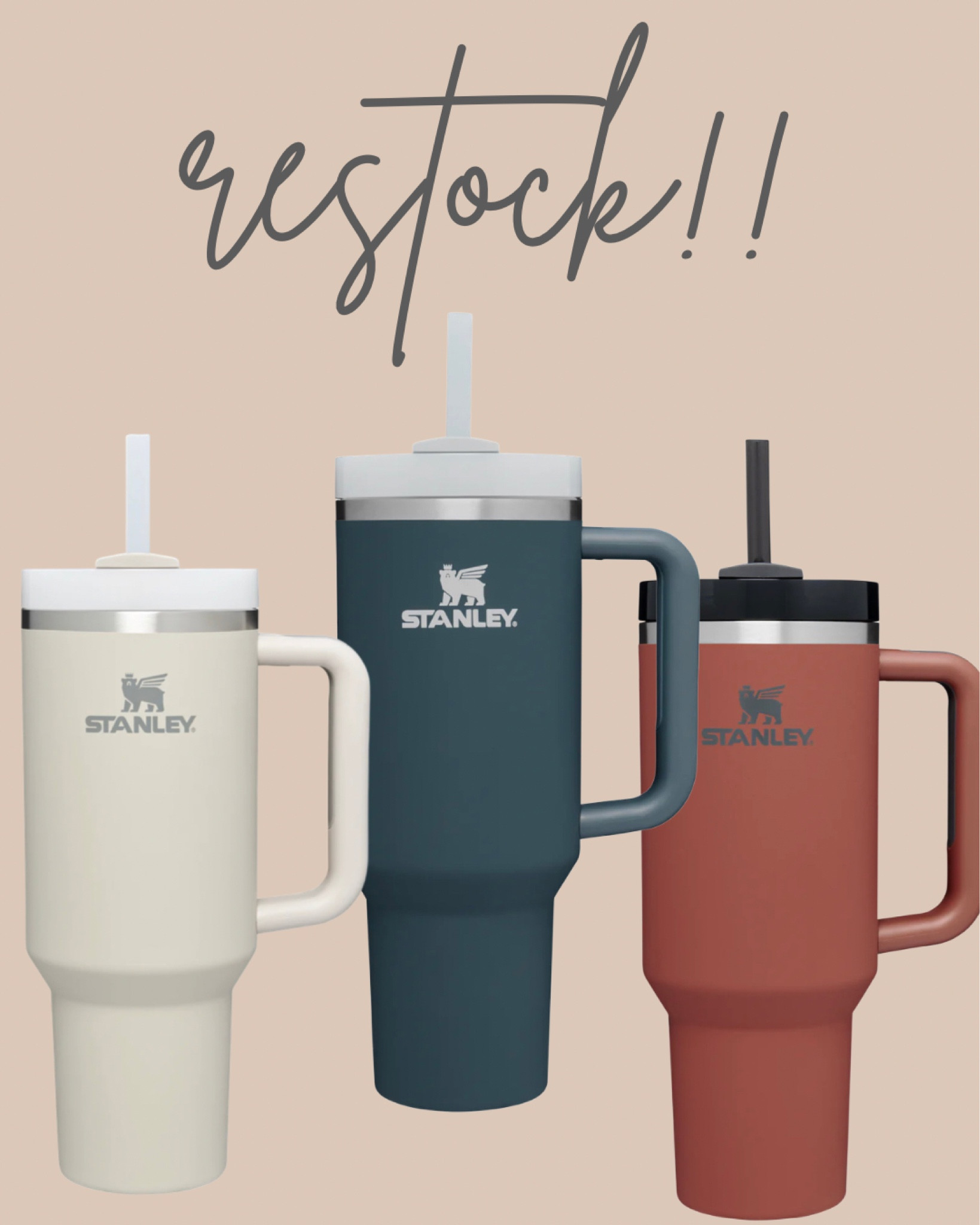 Stanley cup restock 
| tumbler | travel | Stanley cup | best seller | top sellers | TikTok | most loved | hiking | travel | viral | 

#LTKtravel #LTKunder50 #LTKFind