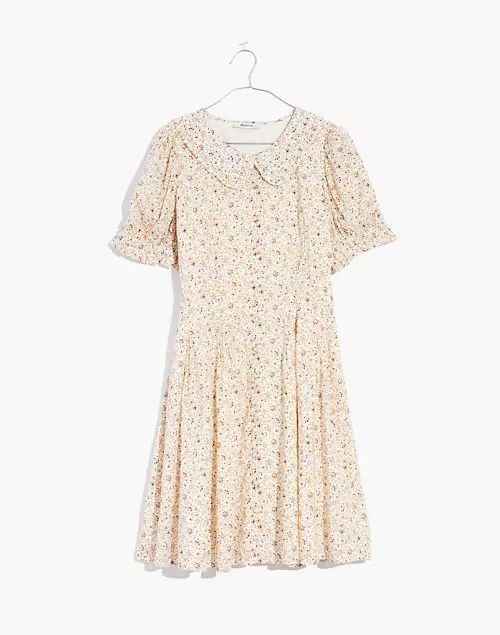 Collared Puff-Sleeve Mini Dress in Piccola Floral | Madewell