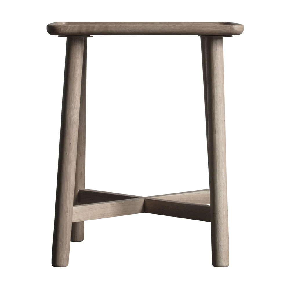 Gallery Interiors Kingham Side Table in Grey | Olivia's