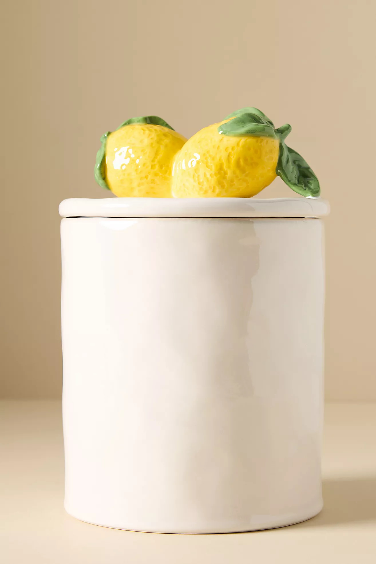 Fruta Lemon Large Stoneware Canister | Anthropologie (US)