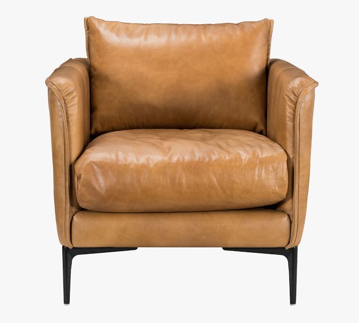 Waldorf Leather Armchair | Pottery Barn (US)