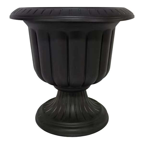 Black Urn Outdoor Planter, Small | At Home