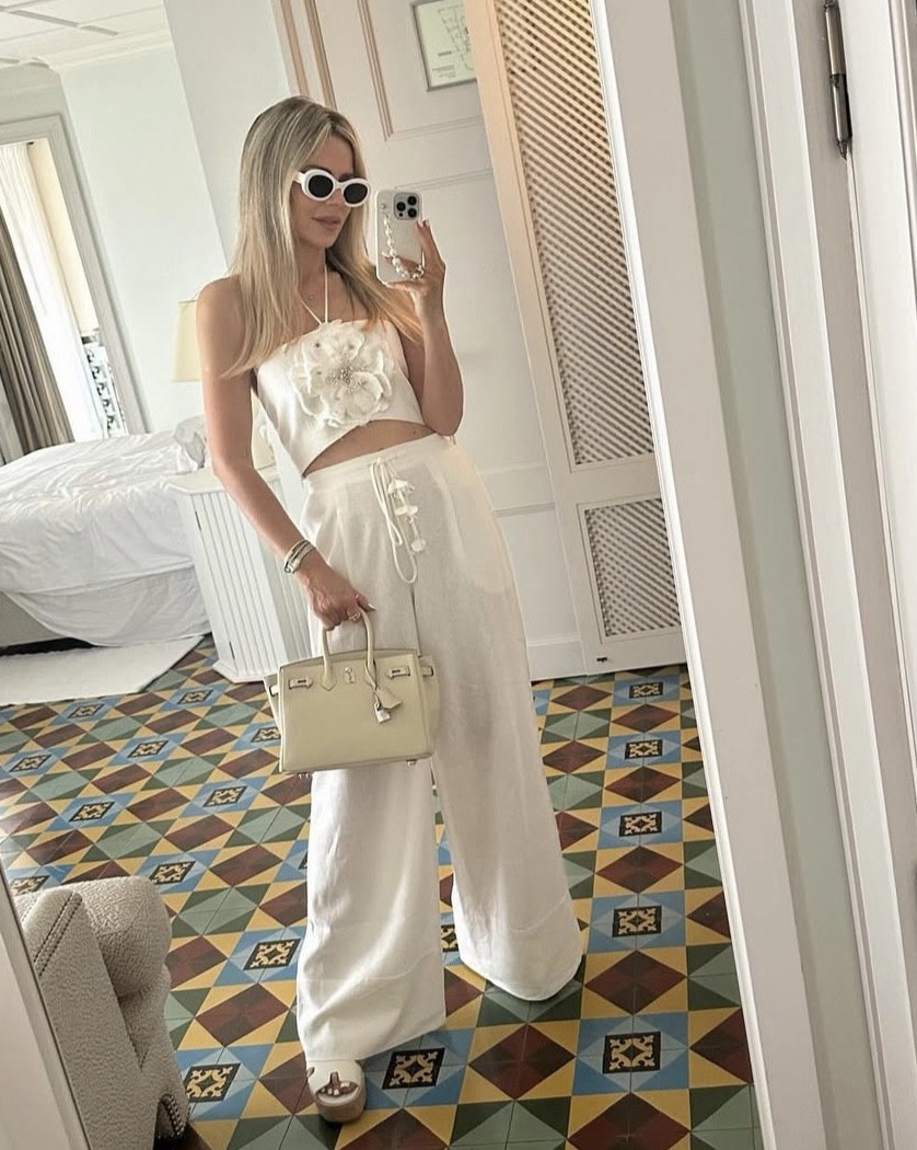 Beautiful co cord that comes with linen trousers or Midi Skirt 🤍 #resortwear #wintersun #whiteoutfit 

#LTKtravel #LTKuk #LTKluxury