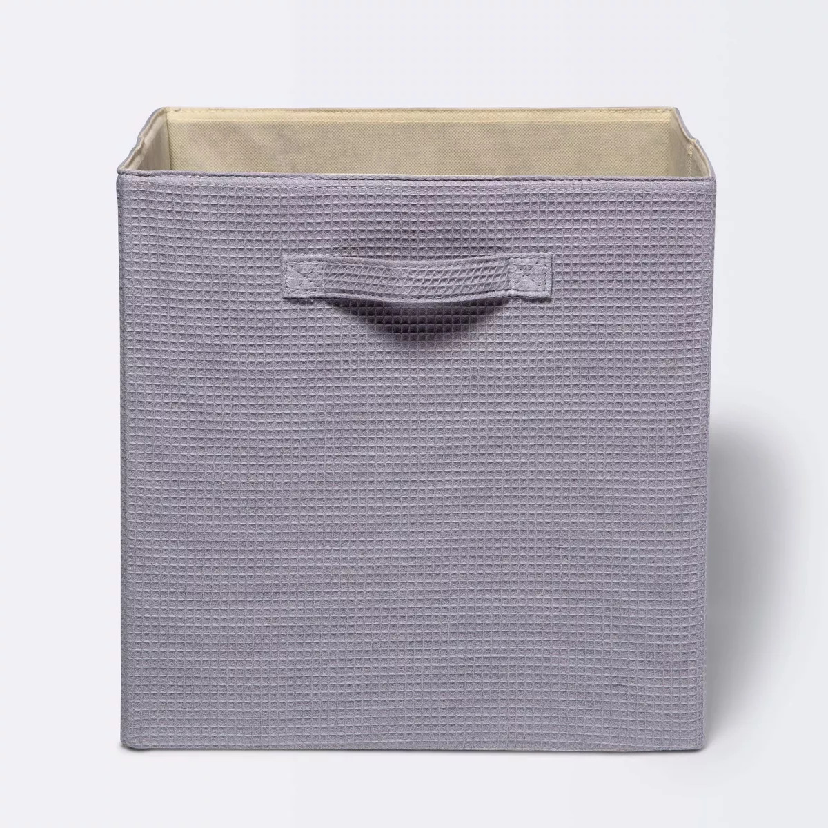 Waffle Weave 13"x13" Storage Cube - Cloud Island™ Gray | Target
