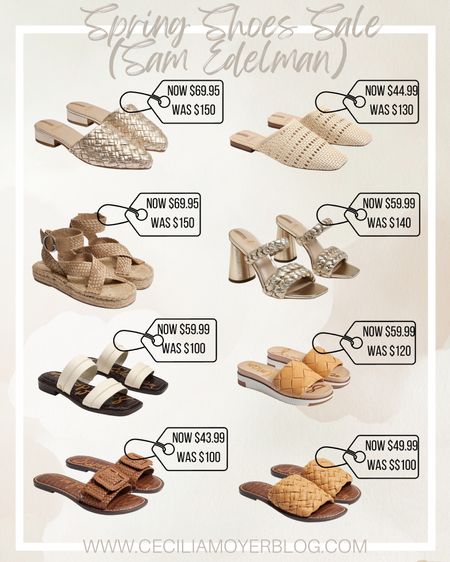 sale on Sam Edelman shoes!  Spring shoes - sandals - mules - summer sandals 

#LTKsalealert #LTKshoecrush #LTKunder50
