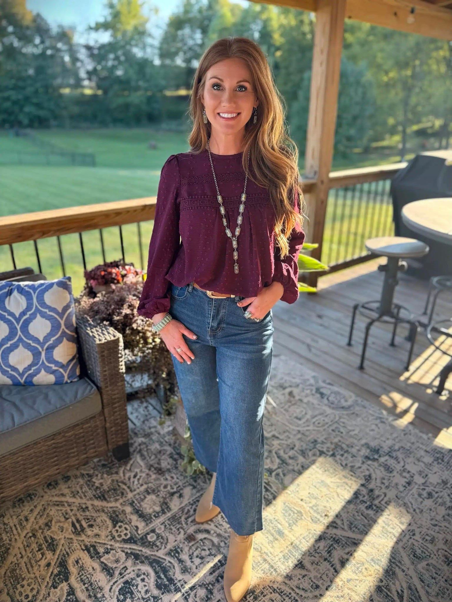 This outfit is another great option for Fall, but it has a western flare to it! Blouse size small | jeans size 4 | belt 26”-31” 

#LTKPetite #LTKOver40 #LTKSeasonal