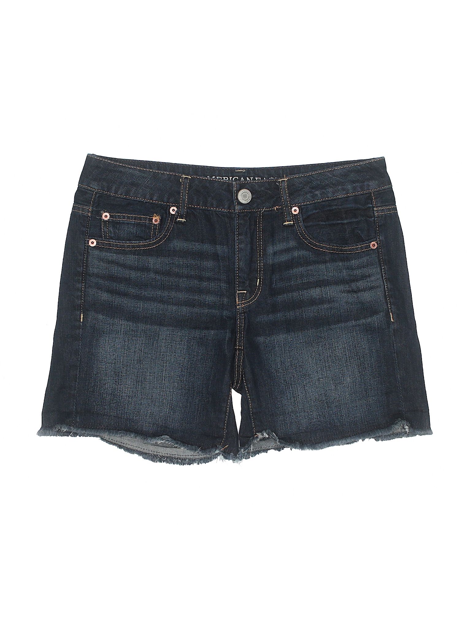 American Eagle Outfitters  Denim Shorts Size 2: Dark Blue Women's Bottoms - 31837913 | thredUP