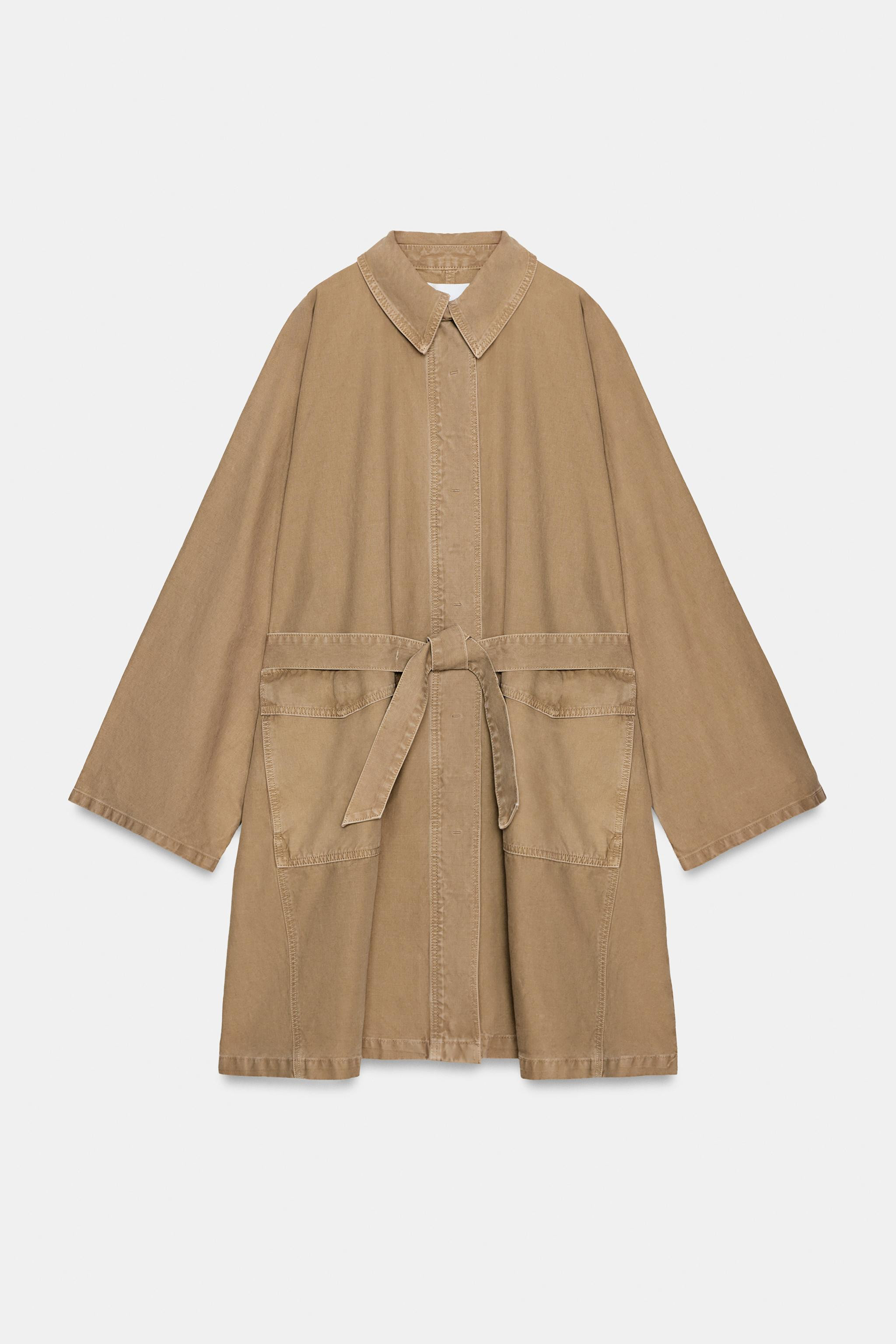 OVERSIZED LONG TRENCH COAT | Zara US