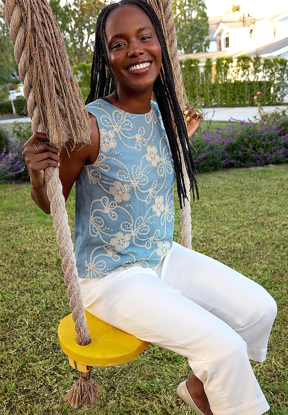 Floral Embroidered Tank Top | Maurices