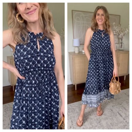 Smitten with this Walmart dress, the color, the cut, the fabric, it’s just lovely and very comfortable too. Reminds me of Faherty for less! 💕👏 True size small. #walmartfashion 

#LTKFindsUnder100 #LTKFindsUnder50
