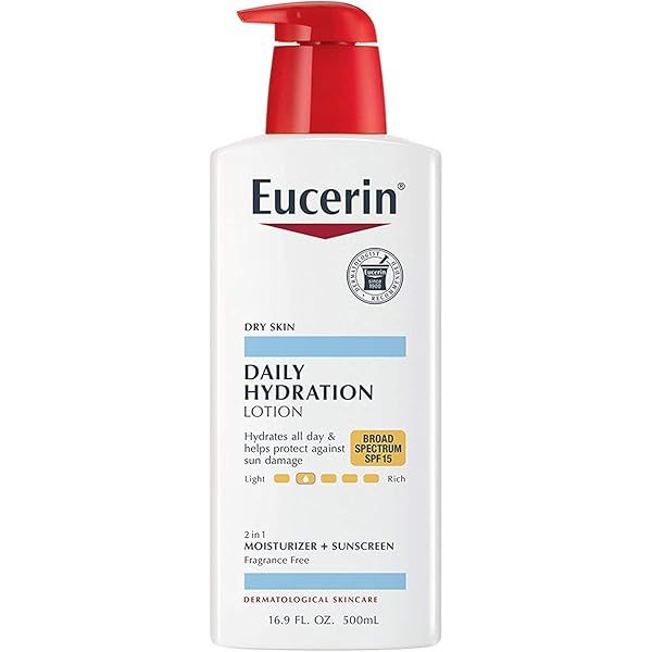 Eucerin Daily Hydration Broad Spectrum SPF 30 Sunscreen Body Cream for Dry Skin, 8 Oz Tube | Amazon (US)
