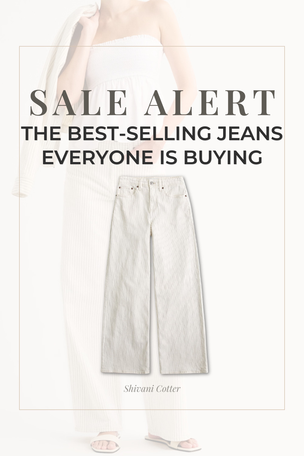 Summer Jeans On Sale Now
These best selling Linen blend jeans everyone wants are on sale now! 
They have a classic wide leg fit, an ecru wash, with pin striped details and a clean hem. These jeans are high rise, relaxed, and so light weight! Perfect for spring and summer!  

 #LTKgrwm #LTKootd #LTKmomlife