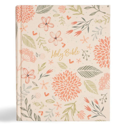 CSB Notetaking Bible, Expanded Reference Edition, Floral Cloth Over Board | Barnes & Noble