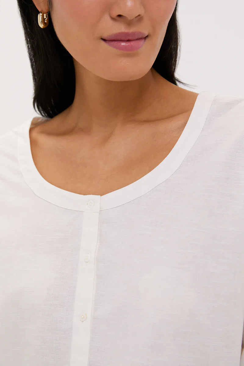 White Linen Kennedi Blouse | Tuckernuck (US)