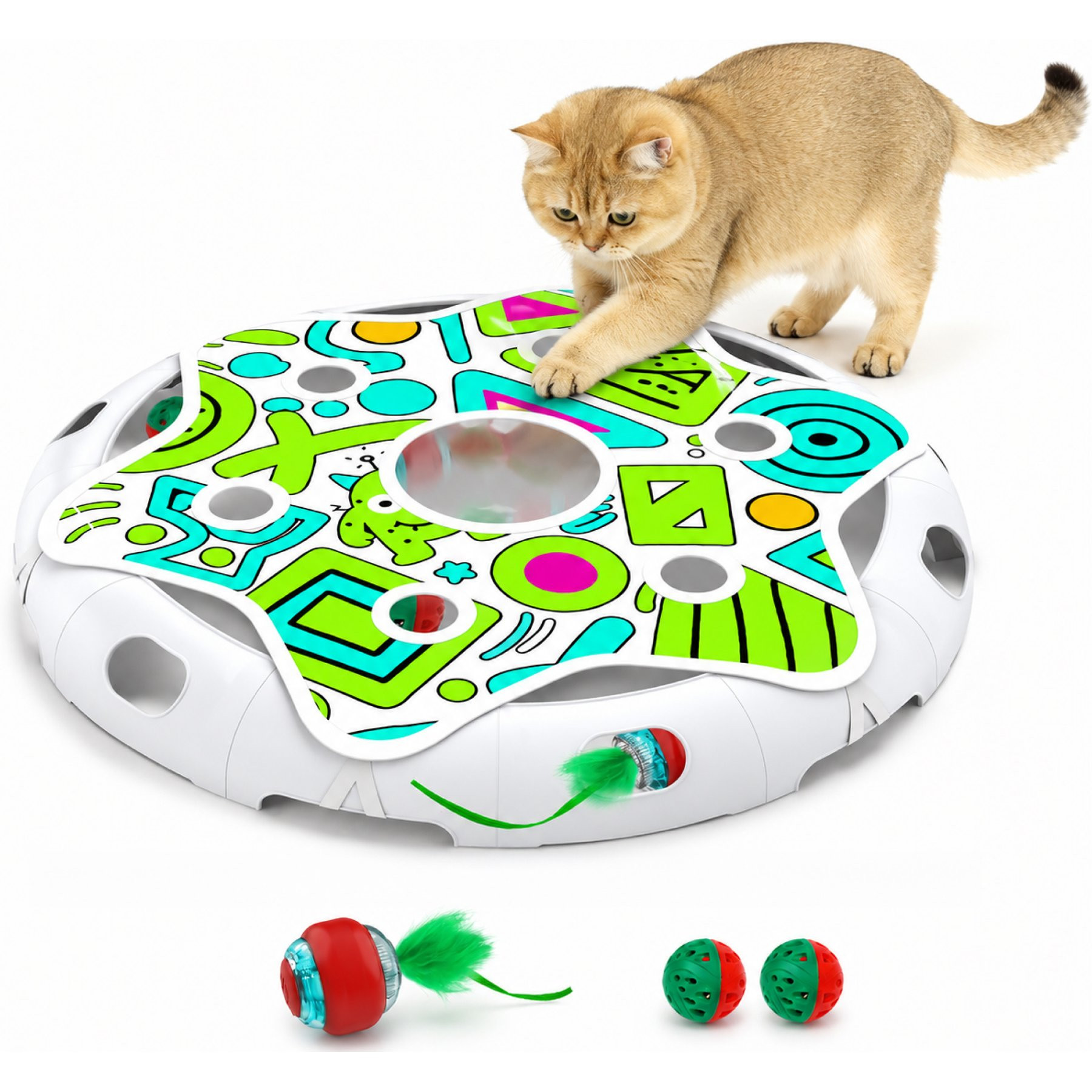 PawsPik Spin & Chase Interactive Smart Cat Toy | Chewy