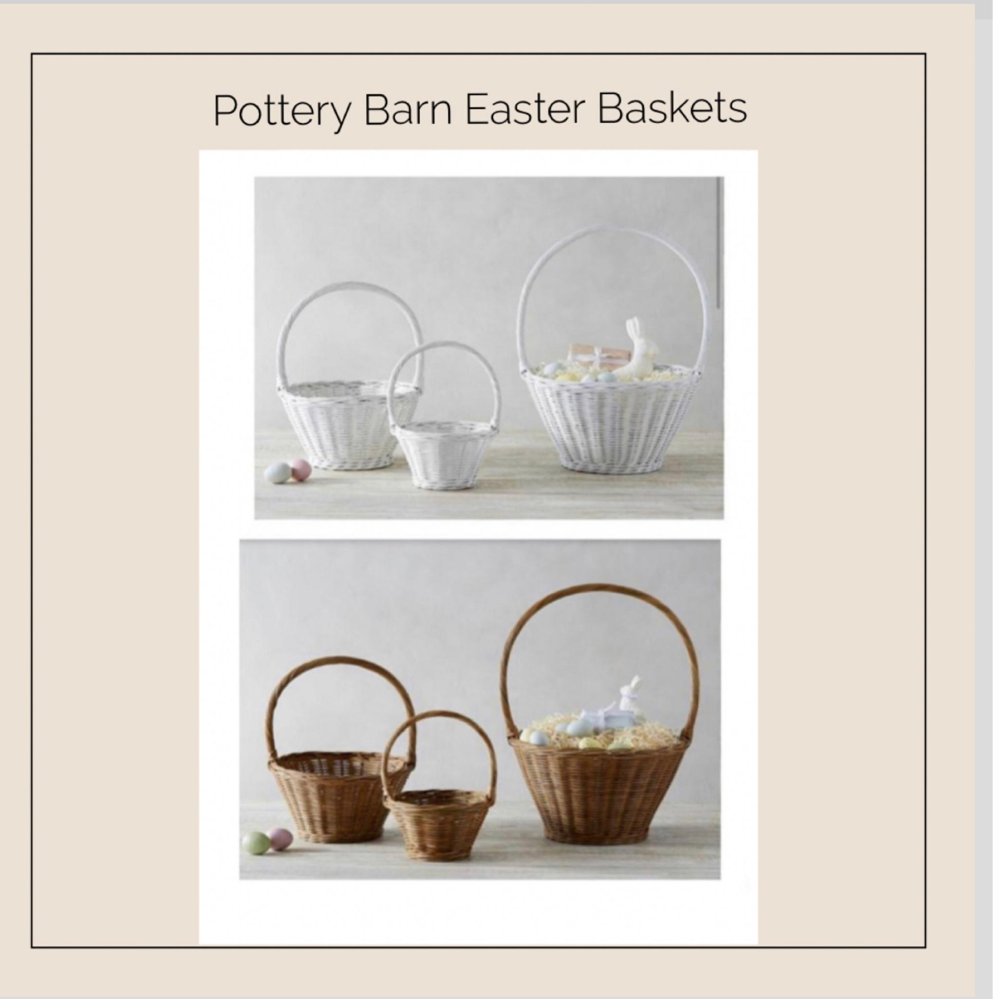 I love these Easter Baskets from Pottery Barn! 

#LTKfamily #LTKSeasonal #LTKkids