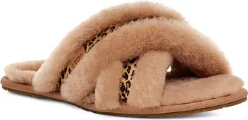 Scuffita Speckles Genuine Shearling & Calf Hair Slipper (Women) | Nordstrom